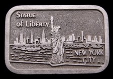 ID18107 VINTAGE 1970s  STATUE OF LIBERTY  NEW YORK CITY BUCKLE