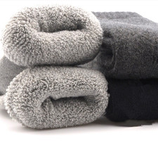 5Pairs Men Wool Crew Thermal Heavy Warm Duty Thick Sport Boots Work Winter Socks