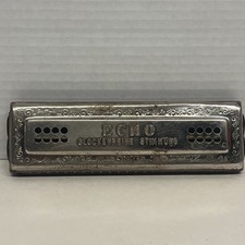Vintage German Harmonica M. Hohner ECHO GLOCKENREINE STIMMUNG Free Shipping FS