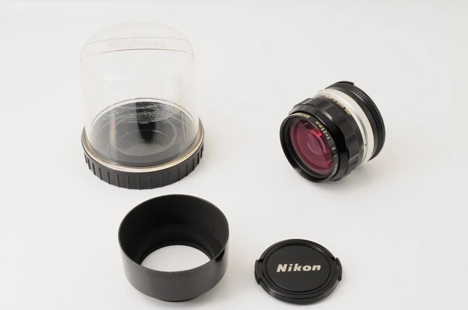 [N COMO NUEVO] Lente Nikon NIKKOR O C Auto 35 mm f2 Ai Convertida MF con Capucha de JAPÓN Foto 3 de 4