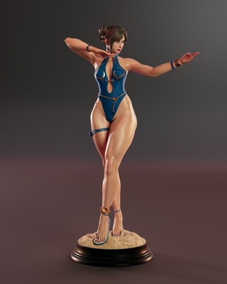 Chun-Li SF6 Costume 4 Figure / Statue various sizes