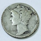 1925 Mercury Dime ~ VERY GOOD DETAILS~ 90% Silver #4597