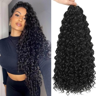 Elaogi Gogo Curl Crochet Hair 18Inch 6Packs Synthetic Braiding Hair Extensions
