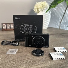 Jexylon 5K 80mp Digital Camera for Photography and Vlogging Black