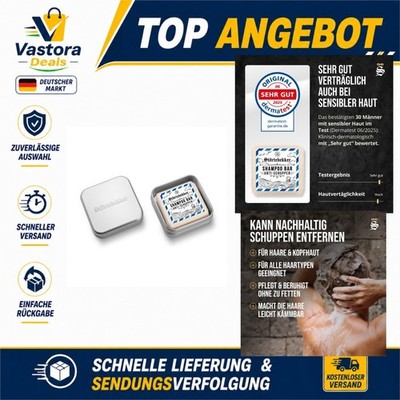 Störtebekker  Festes Anti-Schuppen Shampoo 100g mit Seifendose