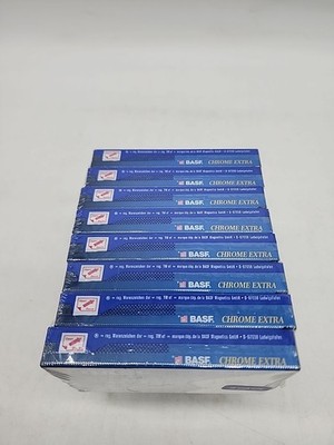 Lot of 8 BASF Chrome Extra II 90 IEC Type II Precision HI-FI Blank Cassette Tape