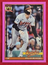 2026 Topps DYLAN BEAVERS RC 1991 Topps #T91-24 Pink SP Orioles