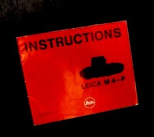 LEICA  M 4-P Instruction Manual. Genuine and original.