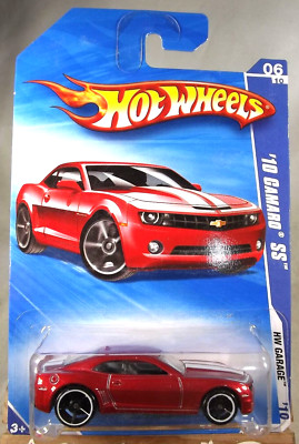 2010 Hot Wheels #74 HW Garage 6/10 ‘10 CAMARO SS Red Variation w/Black OH5 Spoke