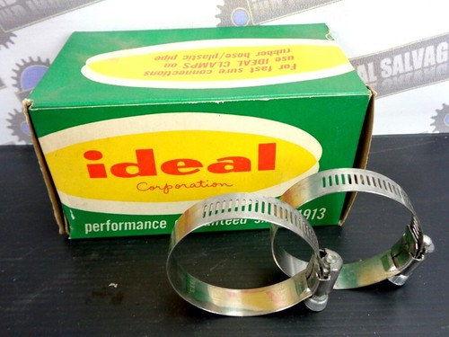2 uds. Vintage HY-GEAR 5232 Tubo de manguera inoxidable ABRAZADERAS 1-1/2 "a 2" (NUEVO #32) - Imagen 10 de 10