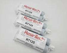 3 pcs ResinTech RT125-DS-050 Flexible 2 Part Epoxy 50ML Black RT125