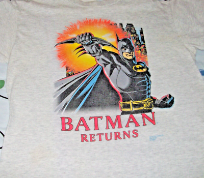 BATMAN RETURNS VINTAGE 1991 T-SHIRT SIZE LARGE | eBay