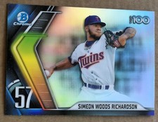 Simeon Woods Richardson 2022 Bowman Chrome Top 100 #BTP-57 Minnesota Twins 