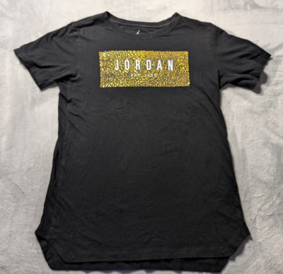 black and gold jordan shirt women's