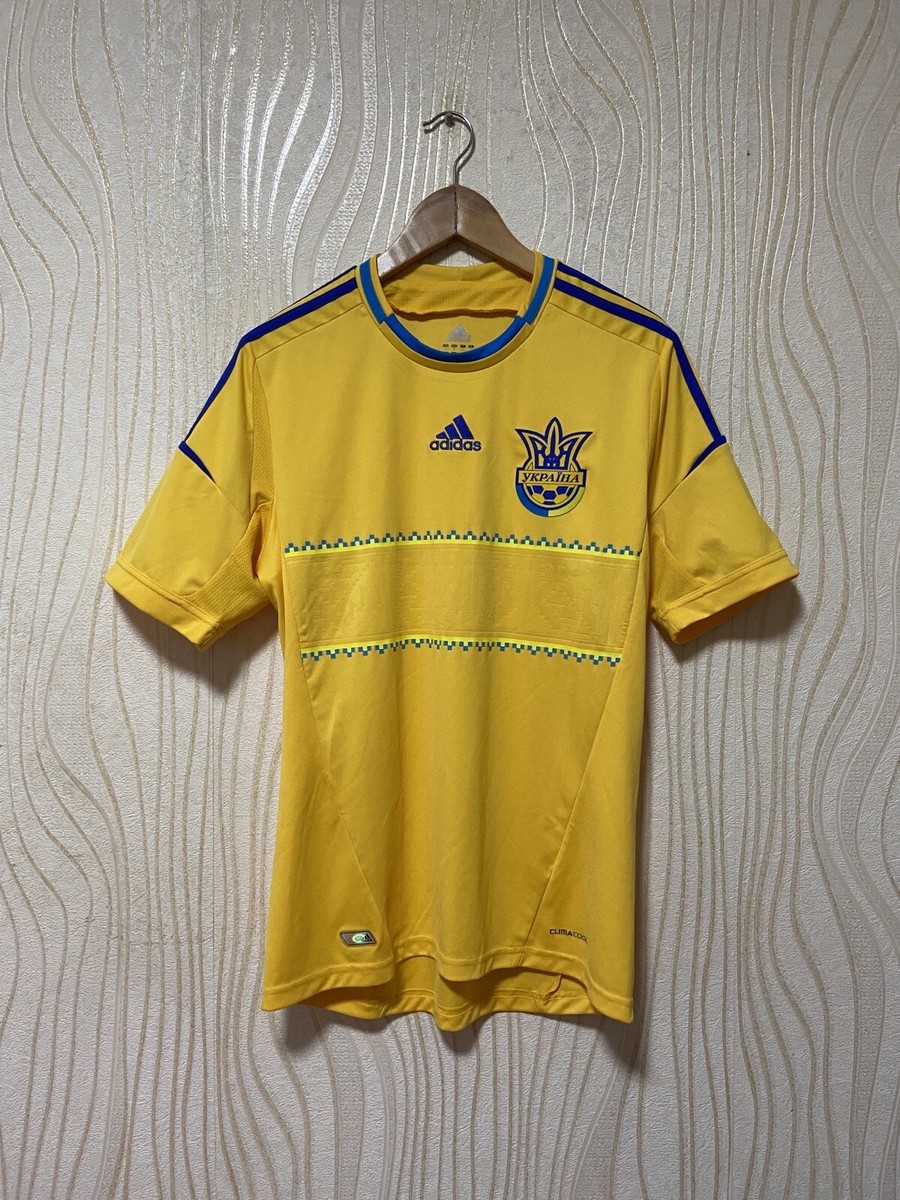 UKRAINE 2012 2013 HOME FOOTBALL SHIRT SOCCER JERSEY ADIDAS ADIDAS