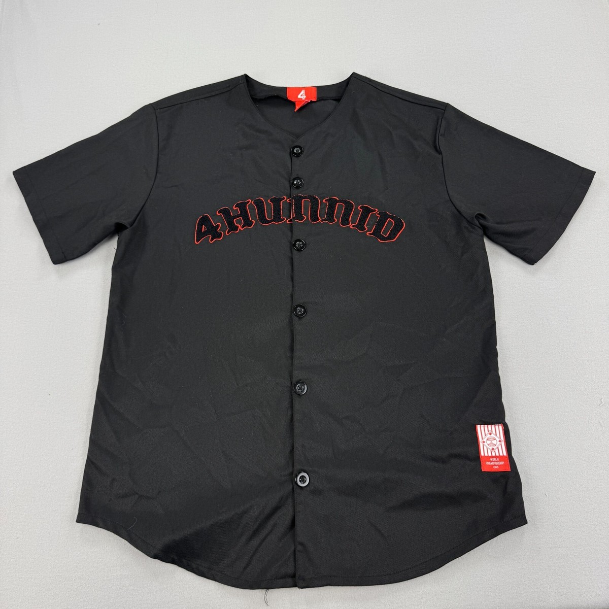 82 Maillot de Baseball - Noir - S - Gorilla Wear
