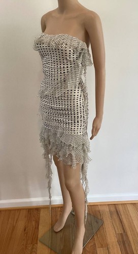 MINIVESTIDO ACANALADO PASARELA 2003 VINTAGE EMANUEL UNGARO TALLA 38 - Imagen 3 de 7