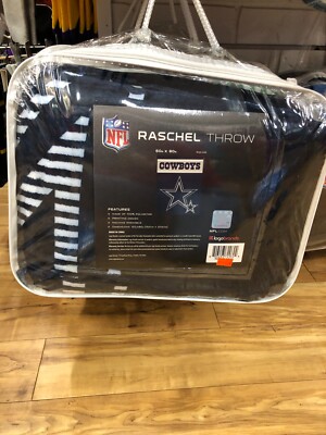 DALLAS COWBOYS   blanket  RASCHELTHROW Blanket 60'' x 80  LOGO BRANDS