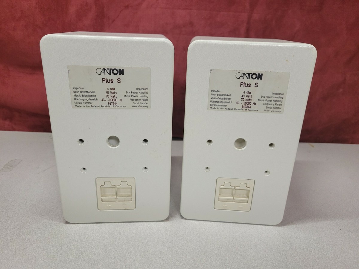 Canton Plus S Bookshelf Speakers Pair | eBay