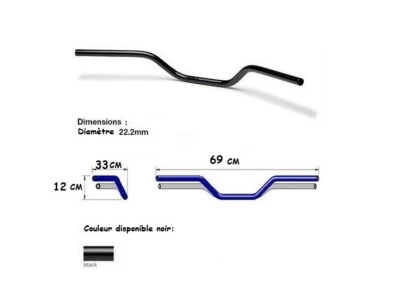 AKRYBIUS GUIDON ER6 ER6N ER6 N 2006 2007 2008 2009 2010 2011 2012 2012 2013 14 à2016 NEUF