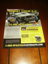 2011 Paxton Supercharger Mustang 5.0 Original Ad 2011 Paxton Supercharger Mustang 5.0 Original Ad