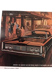 Ford Mercury 1964 Vtg Print Ad