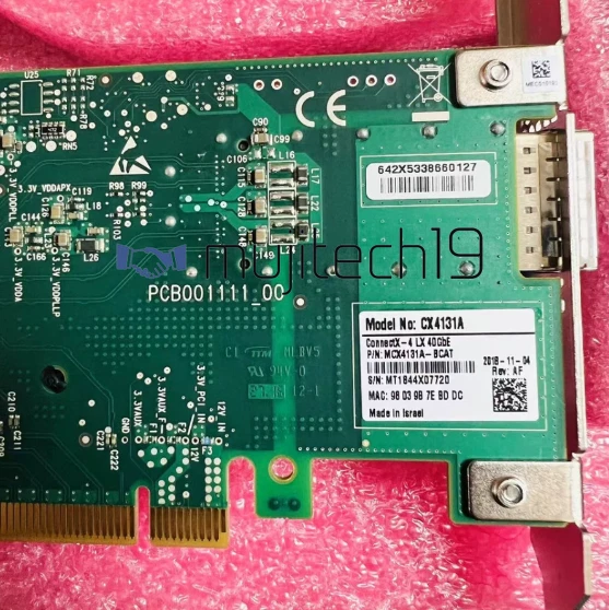MELLANOX CONNECTX-4 LX 40GB ETHERNET CARD CX4131A QSFP28 MCX4131A-BCAT - Image 3 of 3