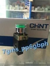 3 PCS NEW CHNT self-resetting illuminated button LED light NP2-BW3361 green #F7
