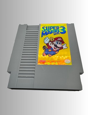 Giant NES Cartridge Super Mario 3 Large Retro Wall Decor Gameroom Decore