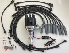 Small Cap Pontiac 350 389 400 455 Black Female Hei Distributor 8.5mm Wires Usa