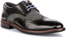 Justinreess England Simona Brogue Womens Formal Shoes In Black US 5 - 10