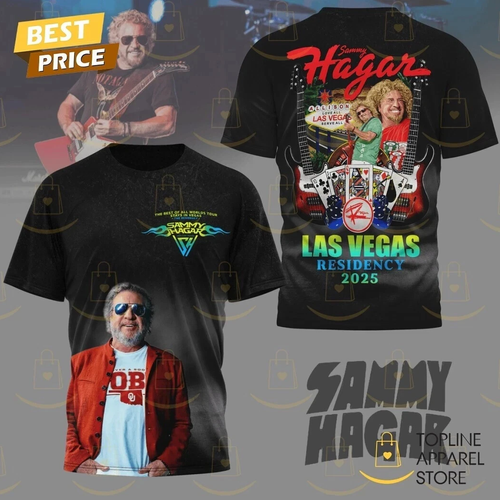 Sammy Hagar Las Vegas Residency 2025 3D T-Shirt - 第 1/4 張圖片