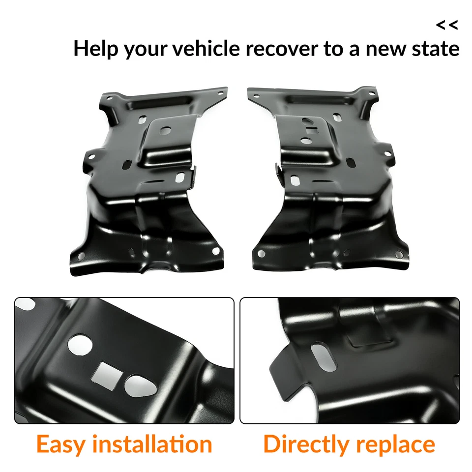 Juego de 2 soportes de parachoques delanteros del lado del conductor y del pasajero para Ford F-150 2015-2017 Foto 4 de 4