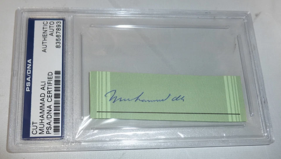 Muhammad Ali Signed Cut PSA/DNA COA Boxing Autograph Fought Sonny Liston 1964 65 - Image 2 of 4