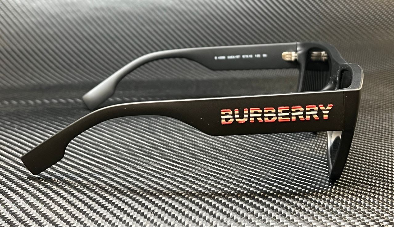 BURBERRY BE4358 346487 Matte Black Grey 57 mm Men's Sunglasses eBay