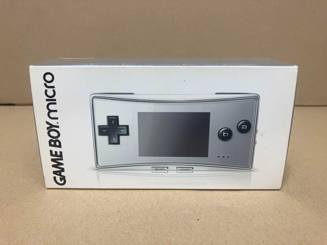Nintendo Game Boy Micro Silver Mini Handheld Retro Gaming System