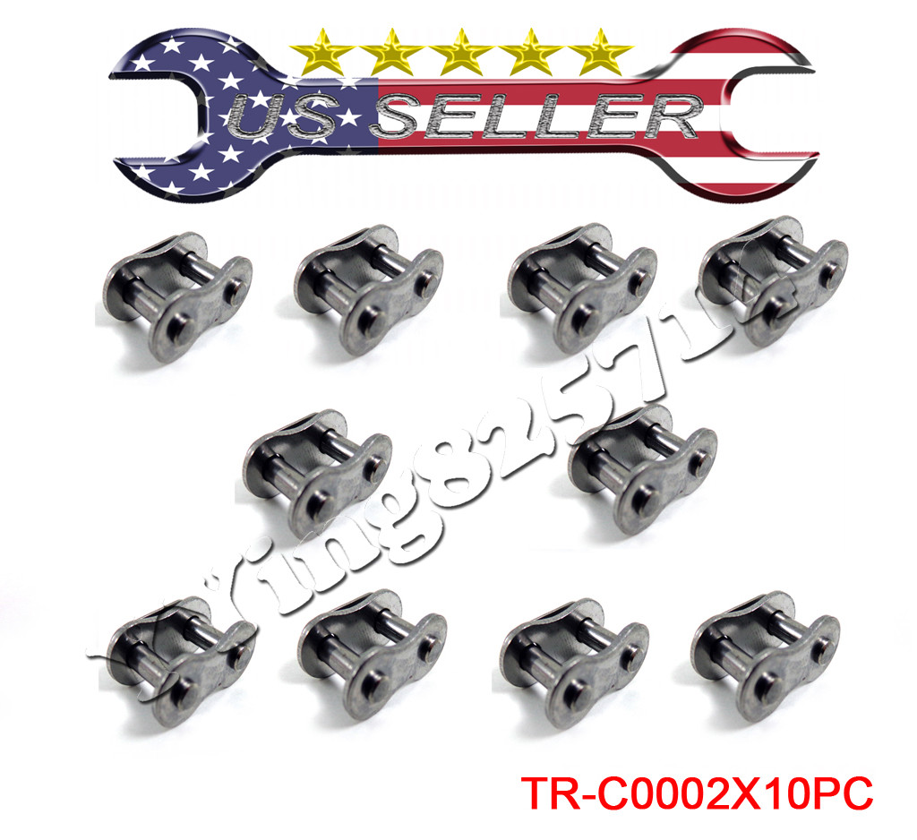 10 Maglie Di Connessione Master Link #428 Per ATV, Pit Bike, Dirt Bike, Go Kart - J&R Collection
