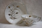 Vintage Lefton China Gold Wheat Teacup & Saucer — photo 1