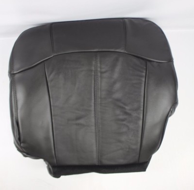 2000 2001 2002 Chevy Silverado Driver Bottom Leather Seat Cover - Dark Graphite 