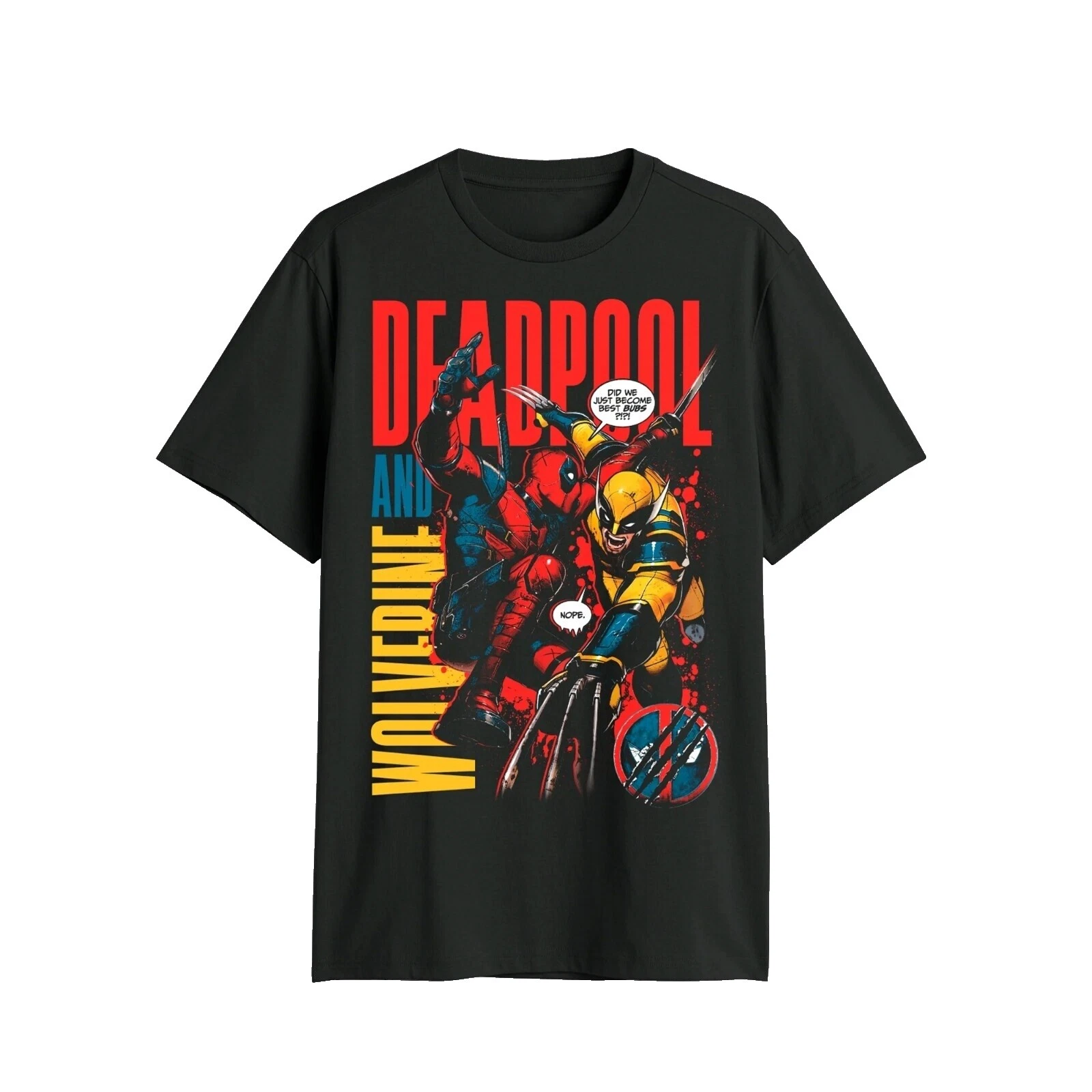 Camisas para hombre Marvel negras talla 3XL