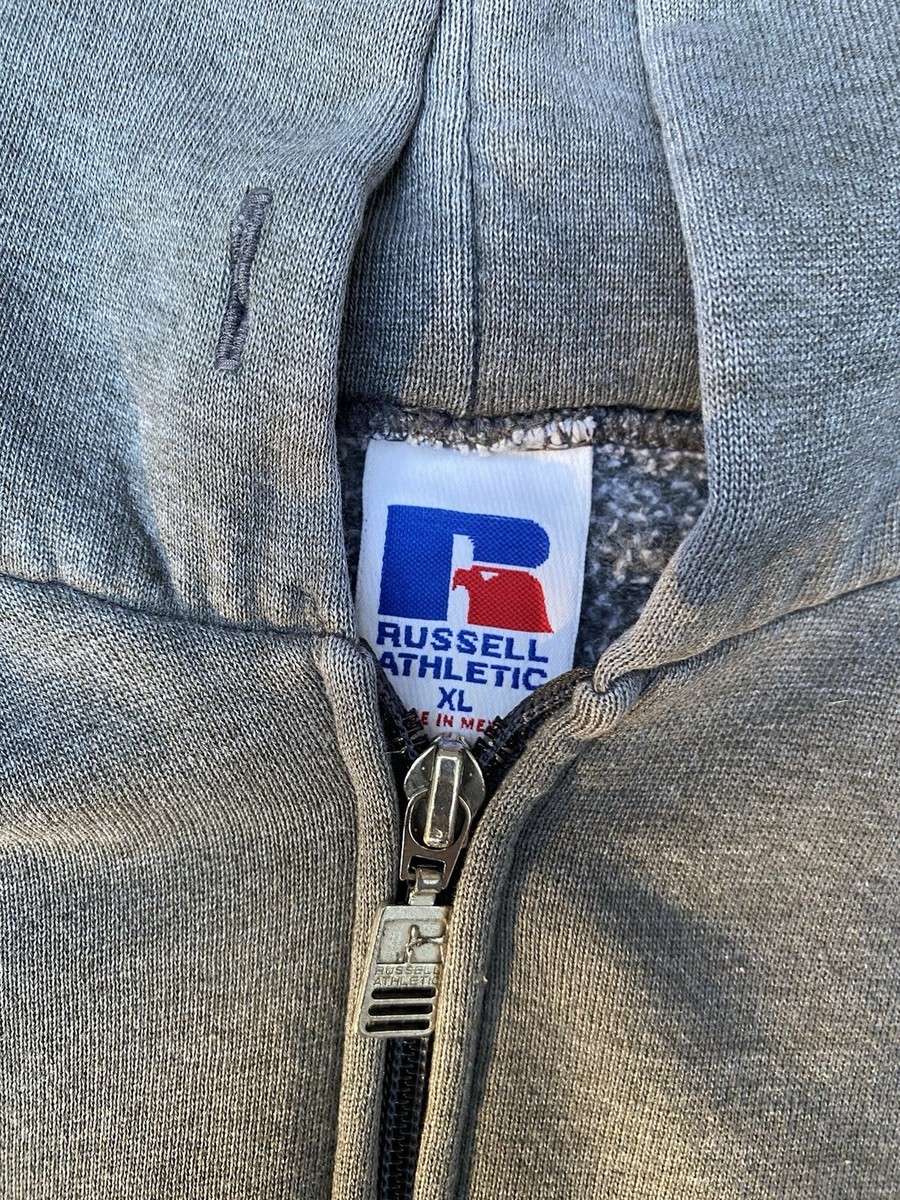 70s USA製 Russell zip hoodie 片爪 Vintage Russell athletic gray blank zip up hoodie sweatshirt