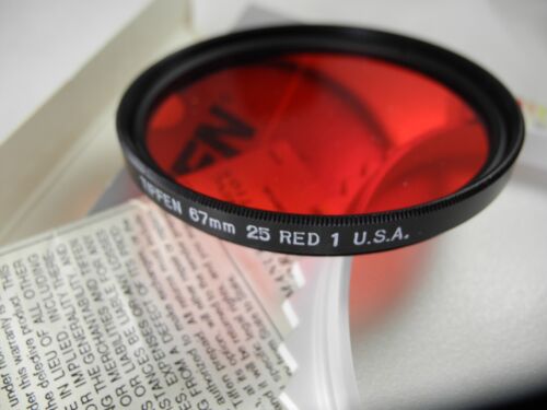 TIFFEN 67mm Red #25 Filter for Black & White Film NOS BOXED WITH INSTRUCTION - Picture 1 of 5
