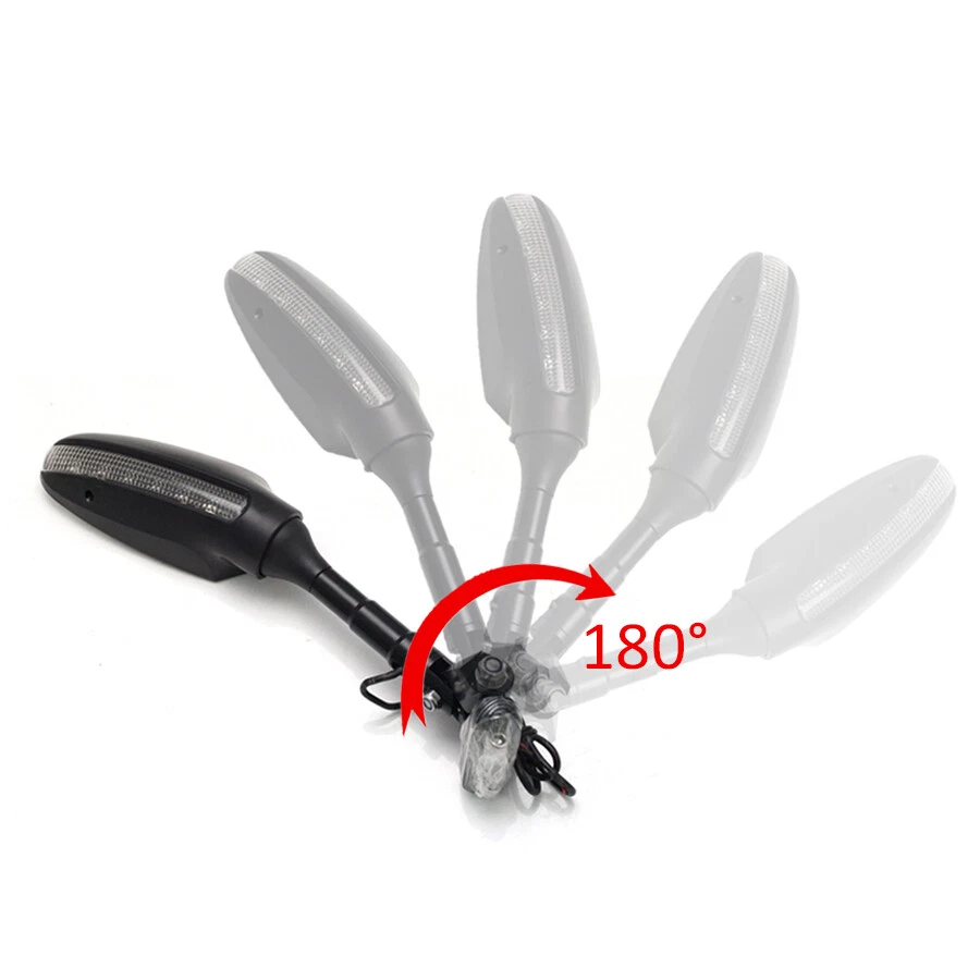 Espelho retrovisor com LED retrovisores de giro para BMW K1200S 05-07 K1300 S 09-15 - Imagem 4 de 4