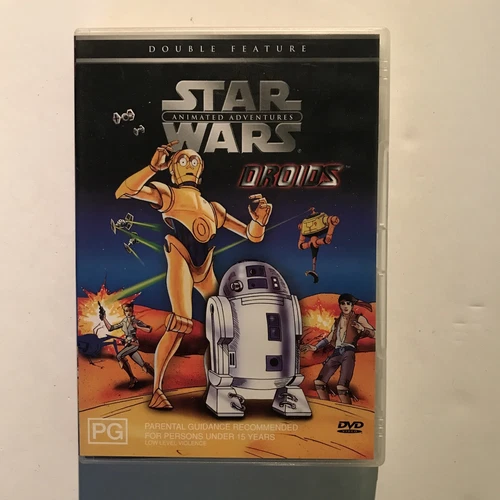 Star Wars Animated Adventures Droids Double Feature Rare Australian Release C3P0