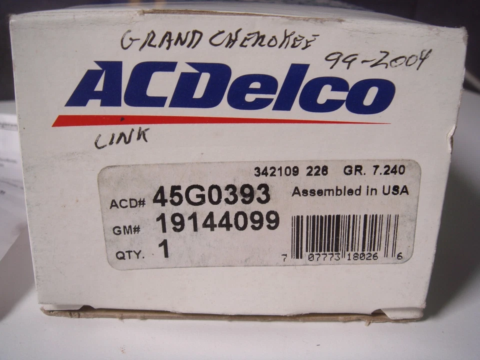 Задний стабилизатор подвески для Jeep Grand Cherokee Limited Sport 99-2004 ACDelco 45G0393 K7 - Изображение 4 из 4