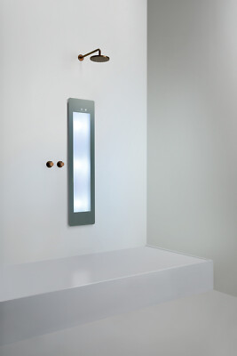 Sunshower Round line Medium Plus Grey Grau IR + UV (H140 x B33 x T12 cm)