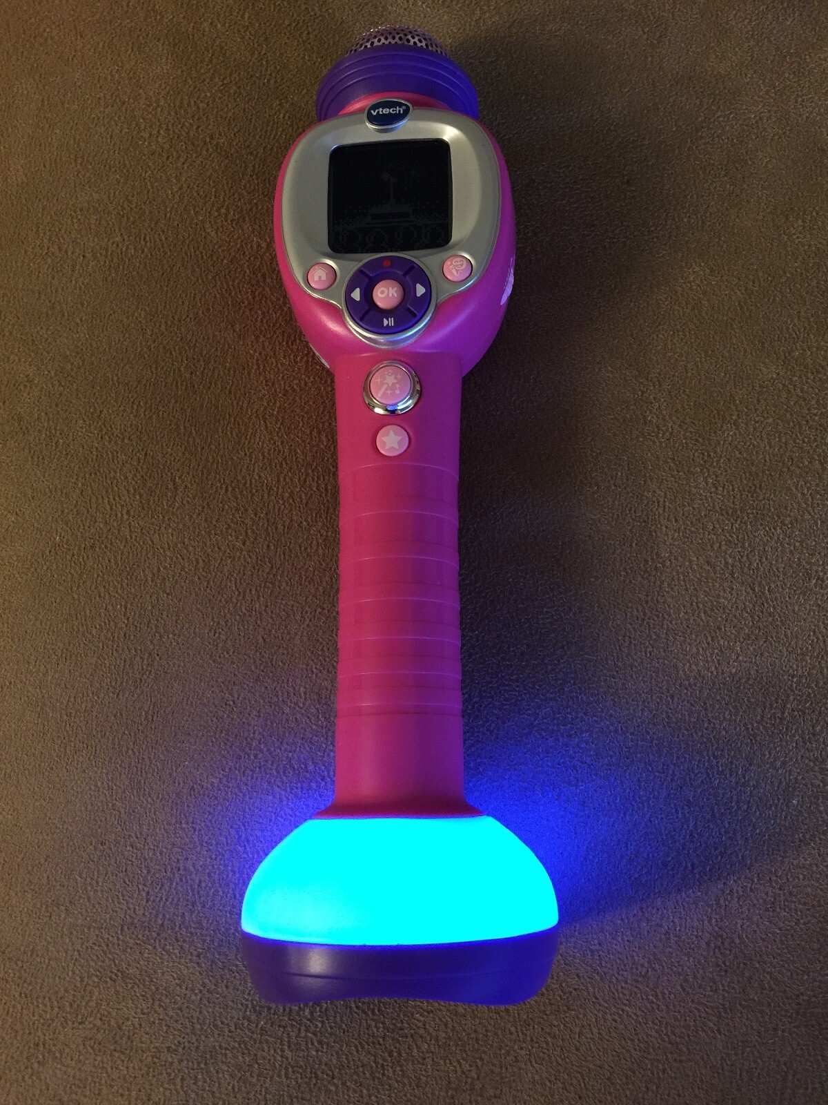 vtech kidi star music magic microphone blue