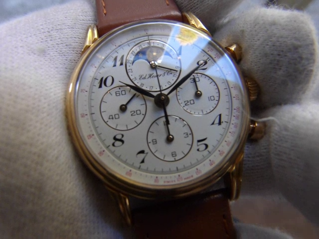 TAG HEUER Watch 188.205 Edward Heuer Lemania Chronograph 125th