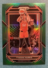 Tyasha Harris 2023 Panini Prizm WNBA Green Prizm Parallel #102 Sun