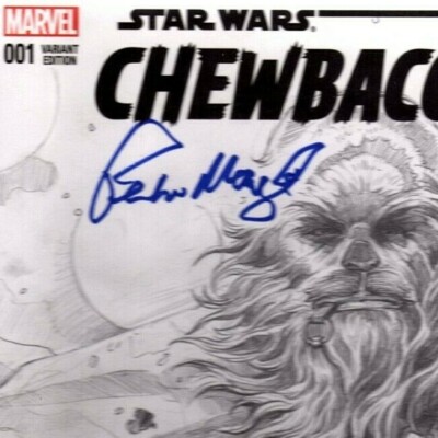 PETER MAYHEW Signed Star Wars 